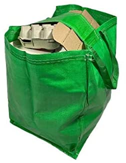 Green or Blue Recycling Bag 45x32x32cm 47L Heavy Duty with Top Flap - A&A Supplies UK