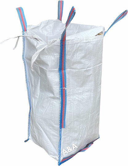 Barrow Bulk Builder Bag 50x50x90cm 500kg Heavy Duty with Top Cover - A&A Supplies UK