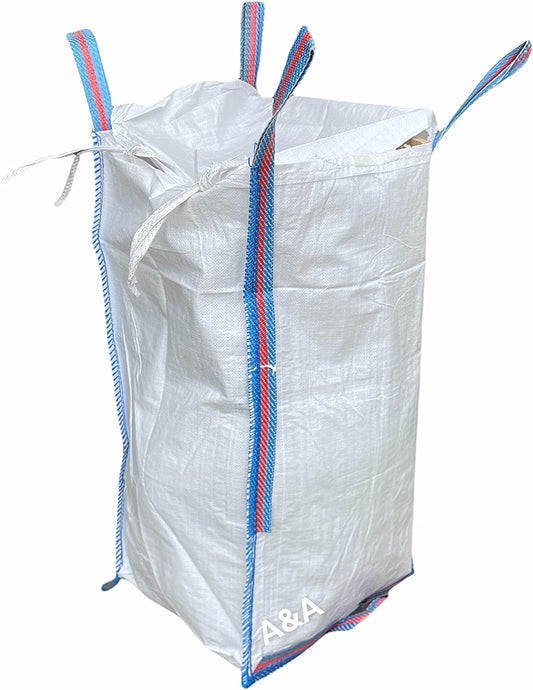 Barrow Bulk Builder Bag 50x50x90cm 500kg Heavy Duty with Top Cover - A&A Supplies UK