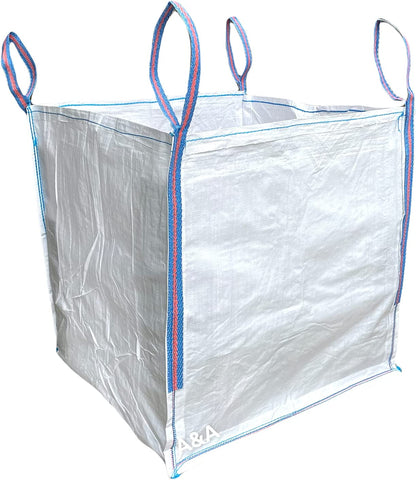 FIBC Bulk Builder Bag 90x90x90cm 1000kg Heavy Duty - A&A Supplies UK