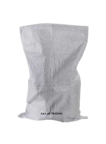White Woven Rubble Builder Sack 60x100cm Heavy Duty - A&A Supplies UK